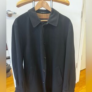 Elegant Black Men's Pea Coat